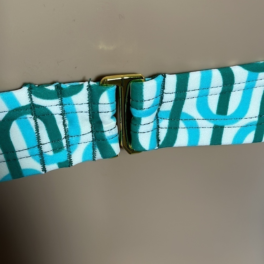 Kona Sol Bikini Top Green Pattern Under Wire (45PYE5) - Picture 3 of 4